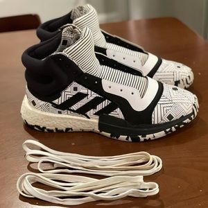 Size 11.5 - adidas Marquee Boost Black White
